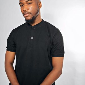 Eccentric Black Plain T Shirt