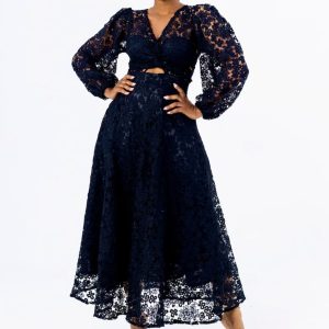 ZEPHANS AND CO Lisa Cord Lace Dress