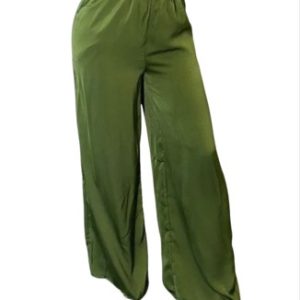 MISKAY Green Satin Trouser