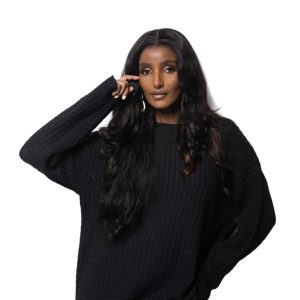 TETANURA Knit Black Sweatshirt