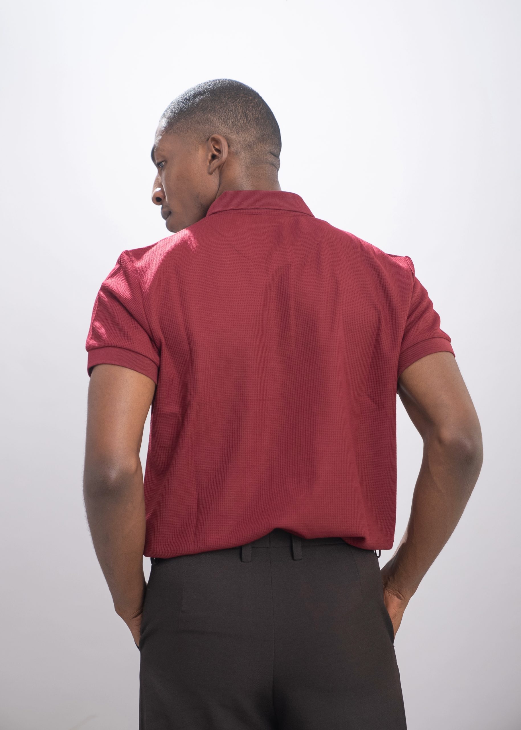 TWIF Wine Knitted Polo